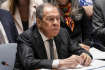 Ruský ministr zahraničí Sergej Lavrov na jednání Rady bezpečnosti OSN v New Yorku, 24. dubna 2023.