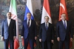 Jednání ministrů zahraničí Íránu, Ruska, Sýrie a Turecka v Moskvě, 10. května 2023. Zleva Hosejn Amírabdolláhján, Sergej Lavrov, Fajsal Mikdád a Mevlüt Çavuşoglu.
