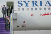 Syrský prezident Bašár Asad na letišti Džidda v Saúdské Arábii, 18. května 2023.