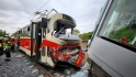 V Praze v Modřanské ulici se 24. května 2023 ráno srazily dvě tramvaje.