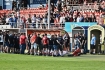  5. kolo nadstavby první fotbalové ligy, skupina o záchranu: Zbrojovka Brno - Trinity Zlín, 28. května 2023 Brno. 
Fanoušci Brna vtrhli na hřiště. 
