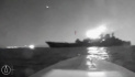 Ukrajina v noci na 4. srpna 2023 při speciální operaci u ruského černomořského přístavu Novorossijsk zasáhla ruskou výsadkovou loď Oleněgorskij Gorňak. Snímek z paluby ukrajinského vodního dronu zachycuje útok na plavidlo. 