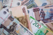 Ilustrační foto - Ruské rubly a eura, bankovky - ilustrační foto.