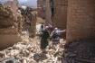 Následky zemětřesení ve městě Moulay Ibrahim. 9. září 2023.