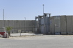 Bezpečnostní skener na přechodu Kerem Šalom mezi Pásmem Gazy a Izraelem, 6. září 2023.