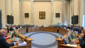 Zasedání tripartity za účasti premiéra Petra Fialy (ODS), dalších členů vlády, zástupců zaměstnavatelů a odborů, 25. září 2023, Praha. 