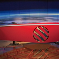 Studio Televizních novin televize Nova - ilustrační foto.