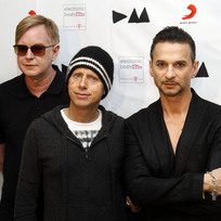 Ilustrační foto - Členové britské skupiny Depeche Mode. Zleva: Andrew Fletcher, Martin Gore a Dave Gahan.