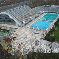 Plavecký stadion v Praze-Podolí (na snímku z 25. listopadu 2020).