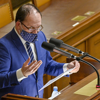 Ilustrační foto - Poslanec Marek Výborný (KDU-ČSL) se Sněmovna na snímku z 10. února 2021.