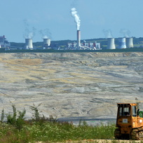 Hnědouhelný důl Turów v Polsku v blízkosti Hrádku nad Nisou na Liberecku
