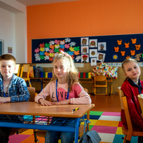 Ilustrační foto - Na Základní škole Rovniny v Hlučíně na Opavsku vznikla třída dětí ukrajinských uprchlíků (na snímku z 28. března 2022).