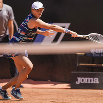 Polská tenistka Iga Šwiateková ve čtvrtfinále turnaje v Římě, 13. května 2022.