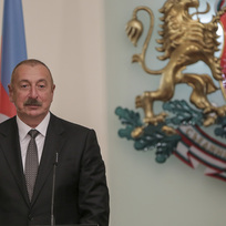 Ázerbájdžánský prezident Ilham Alijev v Sofii, 30. září 2022.