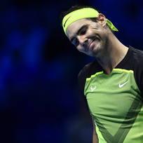 Tenisový turnaj mistrů. Na snímku Rafael Nadal v Turíně 15. listopadu 2022.