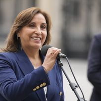 Prezidentka Peru Dina Boluarteová, 8. prosince 2022.