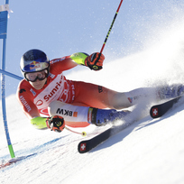 Světový pohár ve sjezdovém lyžování v Adelbodenu (Švýcarsko), obří slalom mužů, 7. ledna 2023. Marco Odermatt ze Švýcarska. 