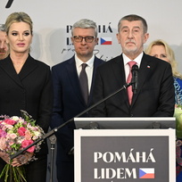 Volební štáb kandidáta na prezidenta Andreje Babiše (ANO). 28. ledna 2023, Praha.