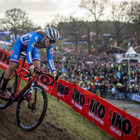 Mistrovství světa v cyklokrosu, ženy do 23 let, 5. února 2023, Hoogerheide, Nizozemsko. Kristýna Zemanová.