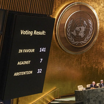 Ilustrační foto - Hlasování v OSN 23. února 2023.