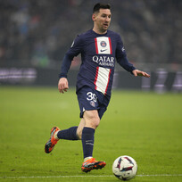 Hráč PSG Lionel Messi v zápase francouzské fotbalové ligy, 26. února 2023.