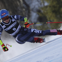 Ilustrační foto - Americká lyžařka Mikaela Shiffrinová na trati superobřího slalomu SP v norském Kvitfjellu 3. března 2023.