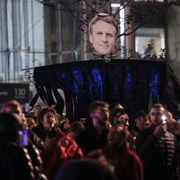 Demonstrace proti důchodové reformě v hlavním městě Francie Paříži, 18. března 2023.