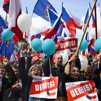 Ilustrační foto - Demonstrace nazvaná Česko proti bídě, 16. dubna 2023, Praha.