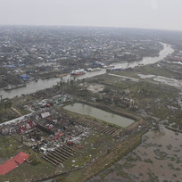 Následky cyklonu Mocha, který v neděli 14. května zasáhl Barmu, na snímku z 15. května 2023. 