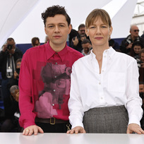 Herci Christian Friedel a Sandra Hüllerová, protagonisté filmu The Zone of Interest, na festivalu v Cannes, 20. května 2023.