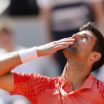 Tenisový turnaj French Open, 29. května 2023, Paříž. Srbský tenista Novak Djokovič.