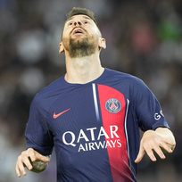 Lionel Messi z PSG v utkání francouzské fotbalové ligy, 3. června 2023, Paříž.