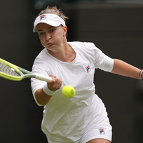 Tenisový Wimbledon v Londýně (tráva, dotace 44,7 milionu liber): Ženy: Dvouhra - 1. kolo, 5. července 2023. Barbora Krejčíková z Česka. 