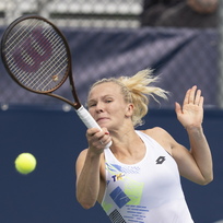 Ilustrační foto - Česká tenistka Kateřina Siniaková na turnaji v Montrealu, 8. srpna 2023.