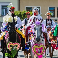 Jízda králů v podání skoronické chasy v závěrečný den festivalu Slovácký rok, 13. srpna 2023 Kyjov. 