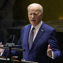 Ilustrační foto - Americký prezident Joe Biden při projevu před Valným shromážděním Organizace spojených národů, 19. září 2023, New York.