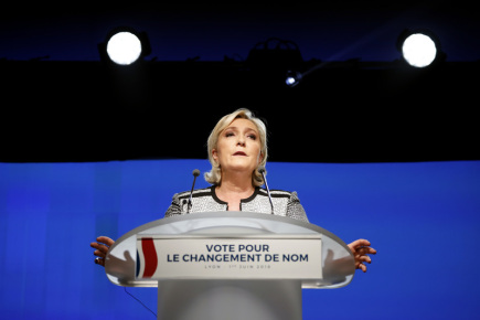 Le Pen augmente l’enquête française de huit points de pourcentage en un mois