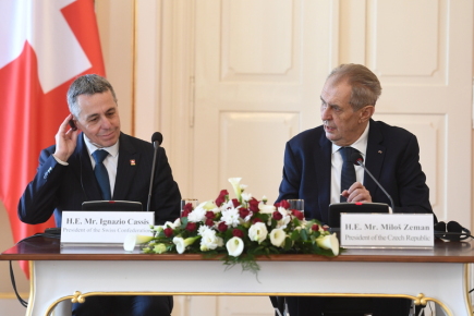Zeman and the Swiss president agree on a position on the war in Ukraine