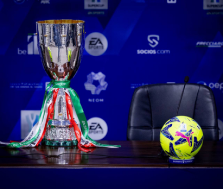 Alla conferenza stampa prima della Supercoppa italiana di domani