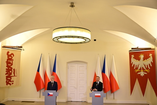Duda przyjmuje prezydenta Pawło, Polska przekaże Ukrainie cztery samoloty MiG-29