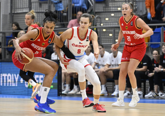 Le giocatrici ceche di basket femminile non bastano alla Germania nelle qualificazioni anticipate agli Europei