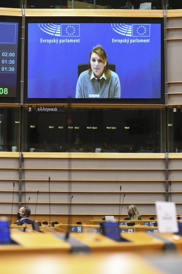 Europoslankyně – nestraník za hnutí ANO a členka skupiny Renew Europe Martina Dlabajová.