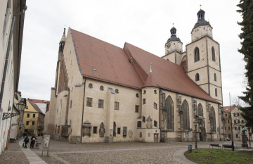 Evangelický kostel v německém Wittenbergu, 14. ledna 2020.